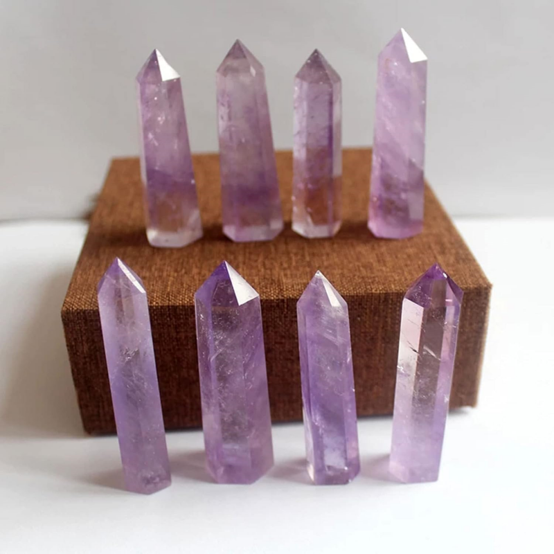 Natural Amethyst Column | Polished for Healing & Decor