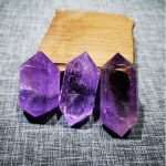 Natural Brazilian Amethyst Double Terminated Crystal Set – Meditation & Chakra Balance (2 Pcs)