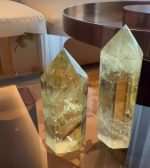 AAA Grade Natural Brazilian Citrine Crystal Tower for Wealth Altar & Workspace