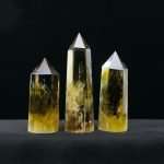 AAA Grade Natural Brazilian Citrine Crystal Tower for Wealth Altar & Workspace