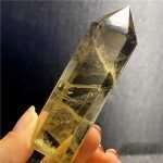 AAA Grade Natural Brazilian Citrine Crystal Tower for Wealth Altar & Workspace