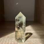 AAA Grade Natural Brazilian Citrine Crystal Tower for Wealth Altar & Workspace