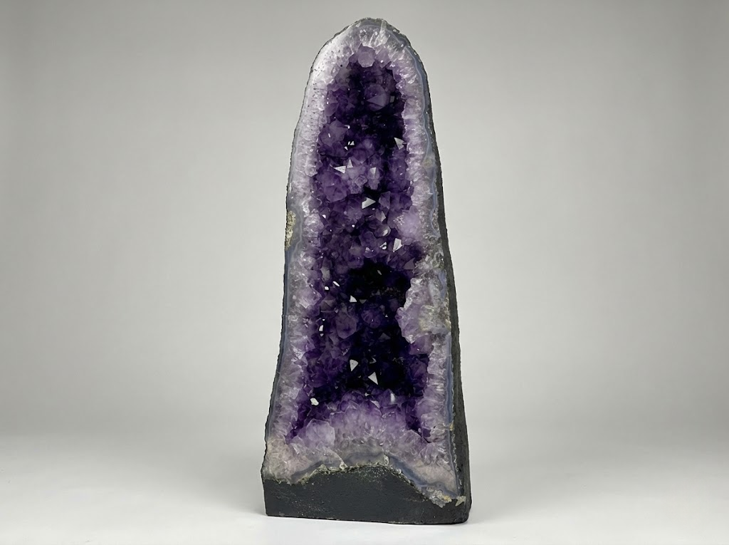 Large Brazilian amethyst cathedral geode — natural untreated specimen