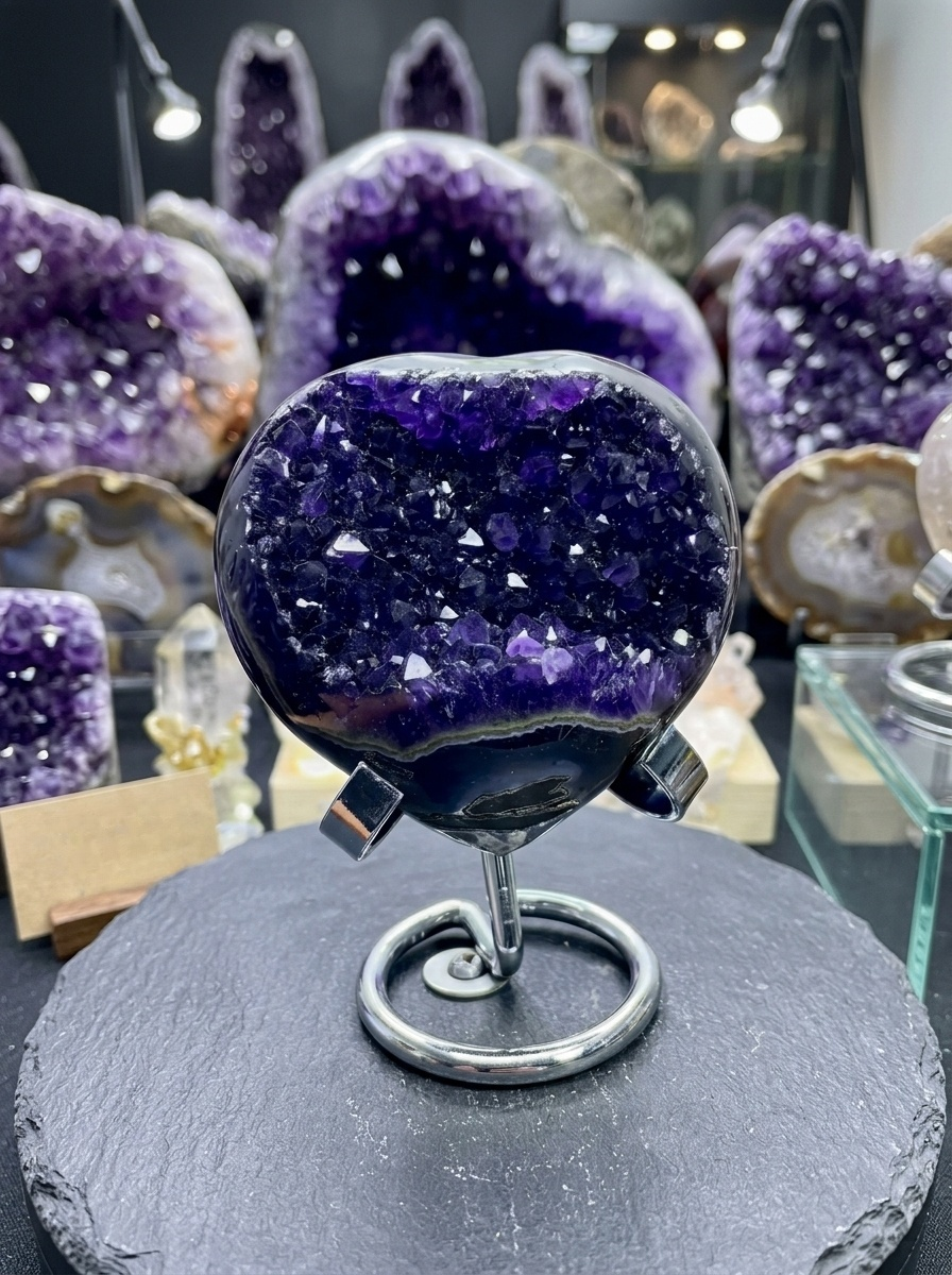 The Deep Void Cathedral — Natural Amethyst Geode Specimen