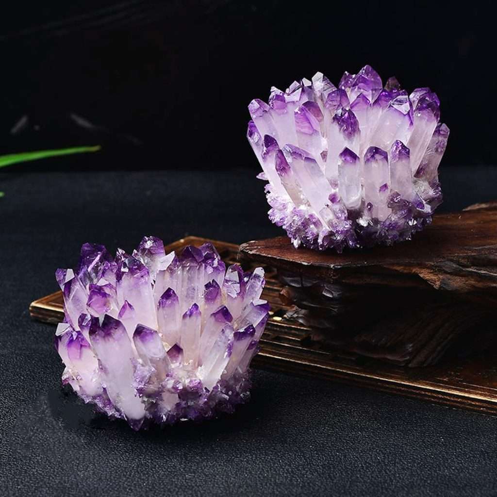 Natural lavender amethyst cluster
