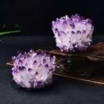 Natural lavender amethyst cluster