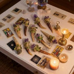 Handmade Natural Amethyst Antler Scepter for Witchy Altar Decor & Rituals