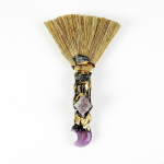 Natural Amethyst Cinnamon Broom Decor