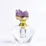 Natural Amethyst Raw Stone Perfume Bottle