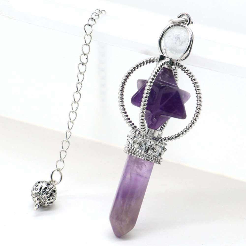 amethyst merkaba pendulum
