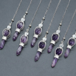 amethyst merkaba pendulum