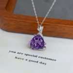 Celestial Triangle 5.5ct Trillion-Cut Amethyst Pendant