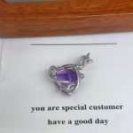 Celestial Triangle 5.5ct Trillion-Cut Amethyst Pendant