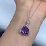 Celestial Triangle 5.5ct Trillion-Cut Amethyst Pendant