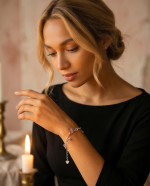 Enchanted Vine Natural Amethyst Bracelet in 925 Sterling Silver