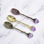 amethyst crystal spoon