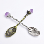 amethyst crystal spoon