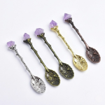 amethyst crystal spoon