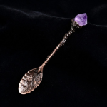 amethyst crystal spoon