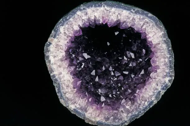 february birthstone amethyst geode — documented origin specimen from Artigas, Uruguay