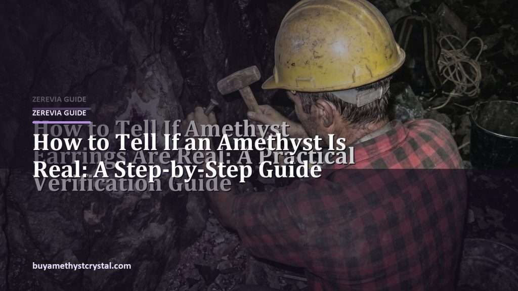 How to Tell If an Amethyst Is Real: A Step-by-Step Guide - Zerevia guide cover on amethyst image